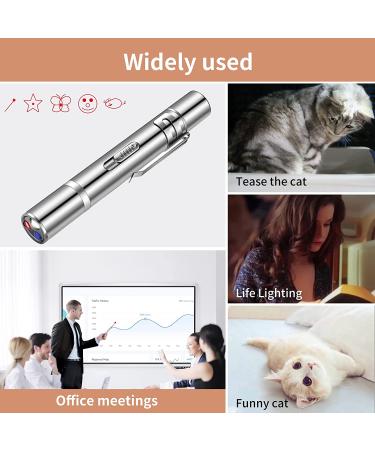 Pet Cat Laser Toy  USB Rechargeable Handheld Pointer  5 Red Laser Patterns  Suitable Indoor Interaction with Cats or Dogs - Buy Online on GoSupps.com