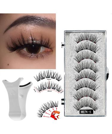 Magnetic Eyelashes with Applicator Reusable Dual Magnetic Lashes Kit without Eyeliner Magnetic Eyelashes Natural Look Wispy False Eyelashes No Glue or Liner Needed Easy to Wear - Buy Online on GoSupps.com