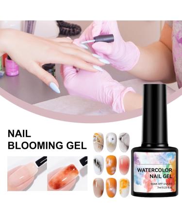  Ynnhik Gel Nails with Flowers Flower Nail Gel - UV-Directed Nail Art - High-Performance Painted Effect Everyday Beauty Accessories - Buy Online on GoSupps.com