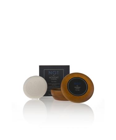 NGT For Men by Nougat London Shave Soap in a Wooden Bowl