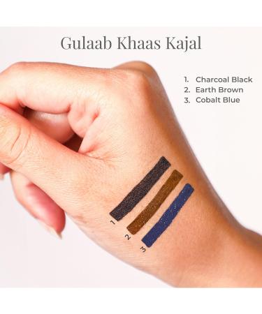 Buy Forest Essentials Cobalt Blue Gulaab Khaas Kajal 0.30gms - Premium Ayurvedic Eyeliner for Intense Eye Definition | International Shipping Available - Buy Online on GoSupps.com
