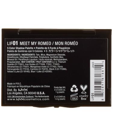 NYX Love in Florence Eyeshadow Palette - Meet My Romeo - 0.2 oz | Professional Makeup - Buy Online on GoSupps.com