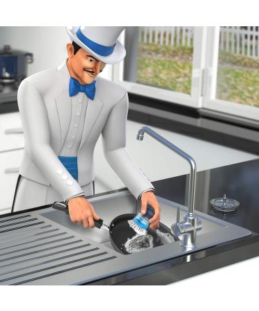 MR.SIGA Soap Dispensing Palm Brush Storage Set Kitchen Brush with Holder for Pot Pan Sink Cleaning 1 Set - Buy Online on GoSupps.com