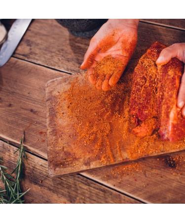 Organic BBQ Rub Smoked Flavor Spice Mix - 100% Natural Dry Marinade for Grilling (100g) - Buy Online on GoSupps.com