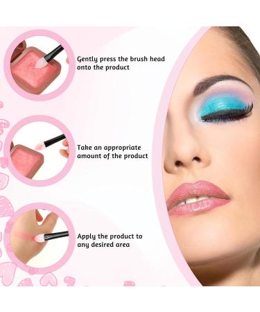 Molain Silicone Eyeshadow Brush Set - 3 Pcs Makeup Applicators for Liquid Eye Shadow Lip Mask & Eyebrow | Perfect for Flawless Application - Buy Online on GoSupps.com