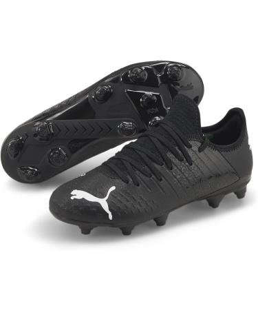 PUMA Unisex Kids Future Z 4.3 FG/AG Jr Football Shoe - 28 EU - Puma Black & White | International Shipping Available - Buy Online on GoSupps.com