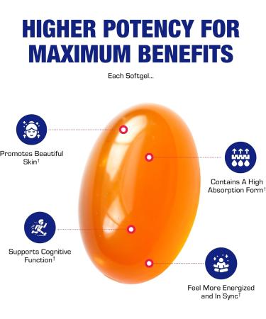 High Absorption CoQ10 100mg Softgels - Clinical Formula Coenzyme Q10 100mg for Skin Heart Energy Antioxidant and Brain Support - Easy to Swallow - Made in the USA in cGMP Facilities - 30 Servings - Buy Online on GoSupps.com