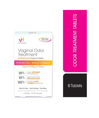 vH essentials Vaginal Odor Treatment - pH Balanced Suppositories - 6 Tablets with Applicator (667-06) - Buy Now - Buy Online on GoSupps.com