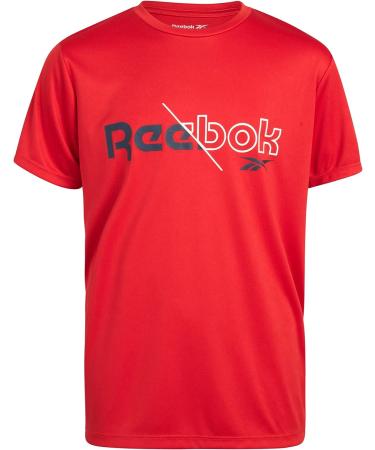 Reebok Boys 2 Pack Athletic T-Shirt, Light Grey Catonic, Size 8 - Dry-Fit Sports Tee - Buy Online on GoSupps.com