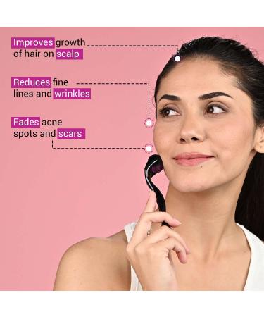 Sotrue Dermaroller for Hair Growth 0.5mm - 540 Titanium Needles | Repair Damaged Hair Activate Follicles | Effective Solution for Hair Loss & Compression | Easy Application - Buy Online on GoSupps.com