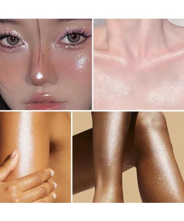 Ucanbe Liquid Highlighter - Hydrating Make-up Luminizer for Body & Face (Silver 02) - Perfect Valentine's Day Gift - Buy Online on GoSupps.com