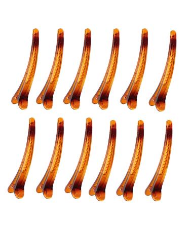 12-Piece Oval Alligator Hair Clips Set - Cross Ducking Beak Irregular Hairpins for Stylish Hair Fixing - Buy Online on GoSupps.com