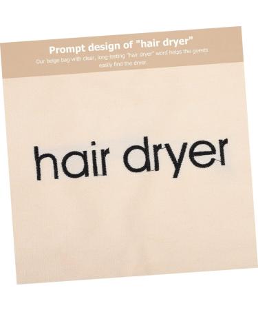 Healeved 4pcs Hair Dryer Storage Bag Straightener Travel Pouch Anti-scratch Bags Portable Dryers Beige Fabric - Buy Online on GoSupps.com