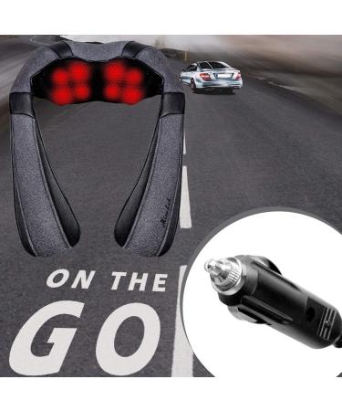 Shiatsu Electric Back and Neck Massager with Heat - Muscle Pain Relief Pillow for Shoulders - Christmas Gifts Gray - Buy Online on GoSupps.com