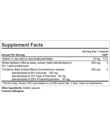 Andrew Lessman White Mulberry Leaf with Cinnamon 180 Capsules - Standardized Extract for Blood Sugar Support - Buy Online on GoSupps.com
