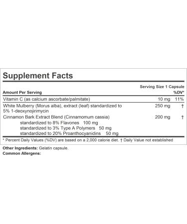 ANDREW LESSMAN White Mulberry Leaf with Cinnamon 60 Capsules - Premium Blend for Blood Sugar Support - Buy Online on GoSupps.com