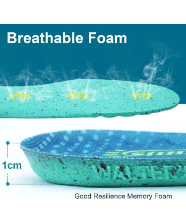 SIIHEA Massage Insoles for Plantar Fasciitis Relief | Comfort Shoe Inserts for Foot Pain | Breathable Insoles for All-Day Comfort | Women's 11-13/Men's 10-12 - Buy Online on GoSupps.com
