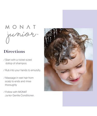 MONAT Junior Gentle Shampoo | Tear-Free Sulfate & Paraben-Free Natural Hair Care for Kids - 237 ml - Buy Online on GoSupps.com