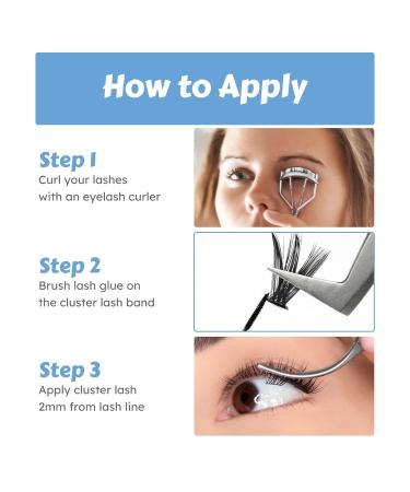 CAMILLASH 280pcs Lash Cluster Kit - Fluffy Volume DIY Eyelash Extensions | D Curl 40D Lashes 10-16mm - Buy Online on GoSupps.com