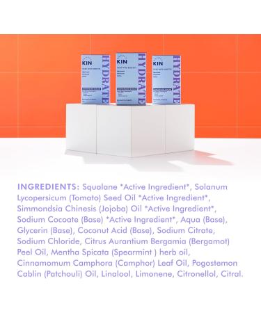 Beauty Kin Hydrating Face & Body Wash Cleansing Bar for Dry Tight or Mature Skin w/Squalane & Jojoba Oil to Moisturise - Restore Suppleness - Improve Elasticity - Paraben Free Vegan Soap Bar Hydrating Face & Body Bar - 100g - Buy Online on GoSupps.com