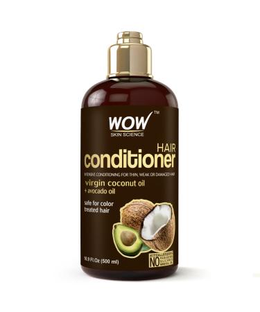 Wow Skin Science Hair Conditioner Organic Virgin Coconut Oil + Avocado Oil 16.9 fl oz (500 ml)