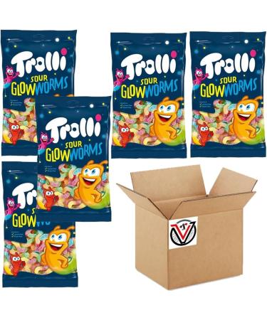 Trolli All Flavour (Sour Glow Worms) by VIMIX - 05 Bags - Buy Online on GoSupps.com