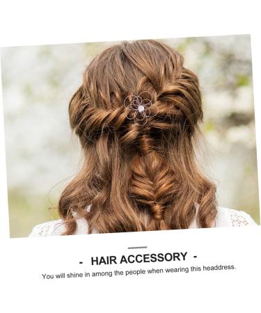 DOITOOL 1 Set Japanese-style hair clip plant hair stick set preserved flower artificial flower purple the flowers french barrette hair clips bridal hair clip polyester iron - Buy Online on GoSupps.com