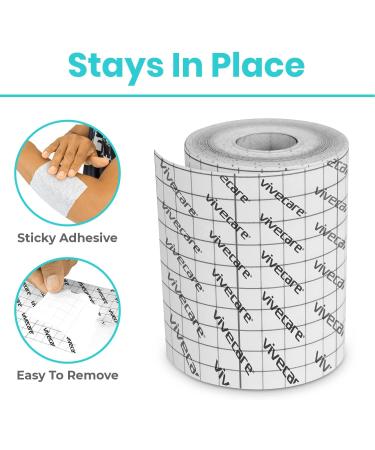 Vive Soft Cloth Surgical Tape 2 x 10 Yds (3 Rolls) - Hypoallergenic First Aid Kit Supplies for Wound Dressing - Latex-Free Medical Fabric Adhesive - Buy Online on GoSupps.com