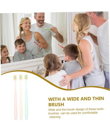 Healeved Portable Toothbrush Set - 9 Pieces Soft Bristle Travel Brushes with Gentle Heads - Stock Manual Plastic (3 Packs) - Buy Online on GoSupps.com