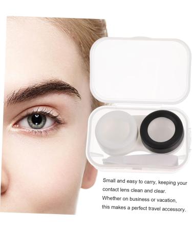 4-Piece Contact Lens Travel Case Set - Applicator Container & Tweezers for Lenses | Perfect for Travel - Buy Online on GoSupps.com
