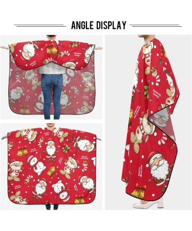 Waterproof Barber Cape - Christmas Santa & Bear Cheetah Haircut Bib for Men & Women | Unisex Hair Cutting Cape  - Buy Online on GoSupps.com