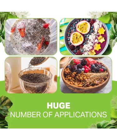 Buy SOLUP Black Chia Seeds 900g - 100% Natural Superfood for Healthy Living - International Shipping Available - Buy Online on GoSupps.com