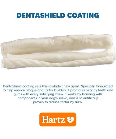 Hartz Dentist s Best DentaShield 8 Rawhide Chew 12 Units - 80% Less Tartar - Healthy Gums - Fresh Breath - Beef Flavor - Dental Care for Dog Pack of 12 Retriever Rolls for Large Dogs (6x2 Rolls) - Buy Online on GoSupps.com