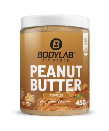 BODYLAB24 High protein peanut butter powder natural 450g protein-containing powder from ground peanuts with all nutrient advantages with significantly lower fat content