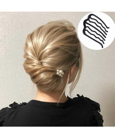 QIUMING 9 Pieces Hair 4 Teeth Hairpin U Shape U Shape Hair Pins Hair Accessories 4 French Metal Hair Teeth for Women and Girls (Black) - Buy Online on GoSupps.com