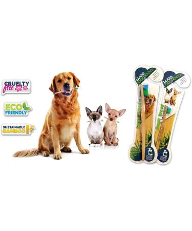 Woobamboo Large Breed Bamboo Toothbrush 2 Pack - Eco-Friendly Dental Care - Buy Online on GoSupps.com