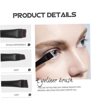 Healeved 3pcs Eyeliner Brush Eyebrow Brush Cosmetic Brush Creative Brush Practical Eyeliner Brush Makeup Tool Angled Makeup Brush Eyeliner Tool Thin Eyeliner Brush Realistic Eyebrow Brush - Buy Online on GoSupps.com
