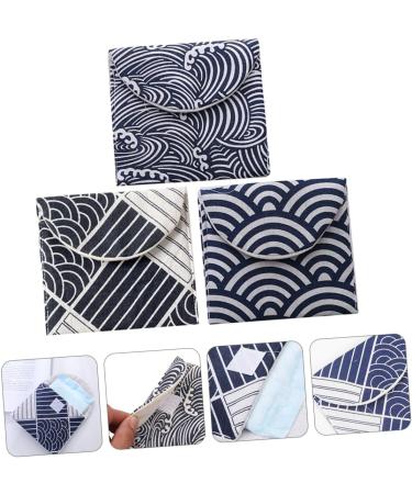 Healeeved 3-Piece Storage Bag Set for Women's Bandages & Breastfeeding Inserts - High Capacity Fabric Bags in 3 Colors (14x12cm) - Buy Online on GoSupps.com