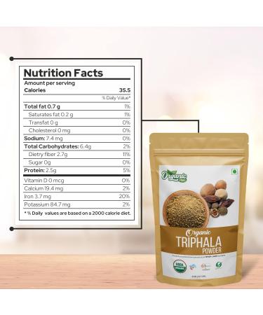 ORGANIC ZING Triphala Powder (227 Gm) Pack of 3 227 g (Pack of 3) - Buy Online on GoSupps.com