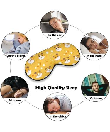 Guinea Pig & Hamster Cheese Soft Sleep Mask - Adjustable Eye Cover for Light Blocking | For Men & Women - Buy Online on GoSupps.com