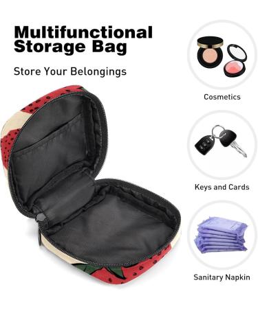 Women's Bonds Storage Pocket Stillpad Holder - Portable Period Kit & Feminine Product Bag with Strawberries Design | Color 3 - Buy Online on GoSupps.com