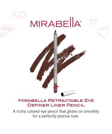 Mirabella Eyeliner Eye Definer Pencil - Twig 0.57g Water-Resistant Retractable Eyeliner for Precise Eye Definition | Paraben-Free - Buy Online on GoSupps.com