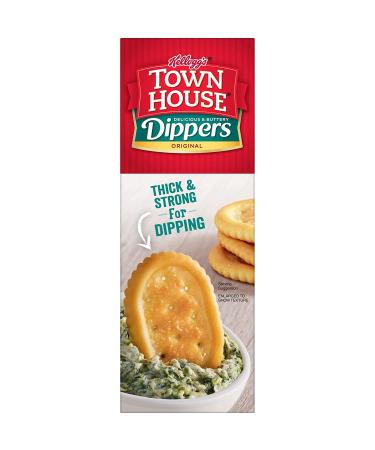 Town House Dippers Original Party Snacks 13oz Box - Delicious & Buttery Baked Snack Crackers - Buy Online on GoSupps.com