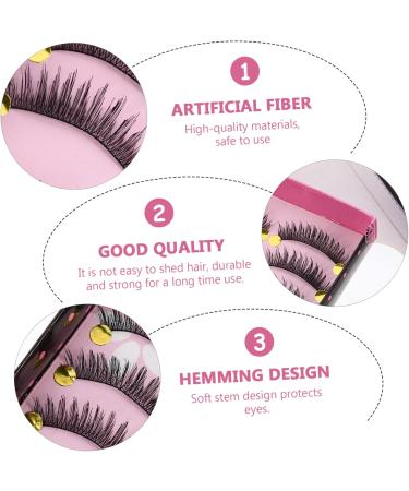 minkissy 10 Pairs Fake Eyelashes Makeup Eyelashes False Lashes Natural Eyelashes Ladies Girls Women Lashes Long Eyelashes Faux Lashes Miss Dense False Eyelashes Artificial Fiber - Buy Online on GoSupps.com