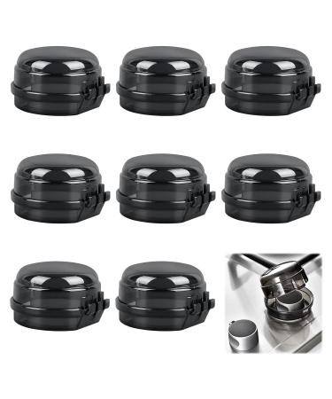 Child Protection Stove Turning Buttons - 8 Pack Safety Covers for Ovens & Gas Stoves | Kitchen Child Safety (Black) - Buy Online on GoSupps.com