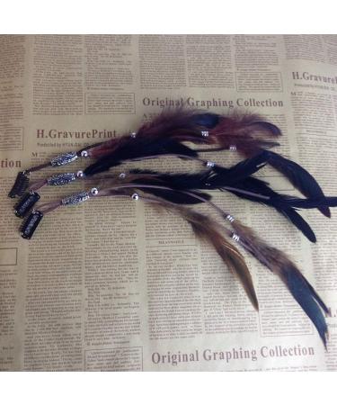 Boho Feather Headband 3 Pack - Handmade Hair Accessories for Women, Girls, and Kids | Tassel Bohemian Headdress for Parties, Cosplay, and Boho Chic Style - Buy Online on GoSupps.com