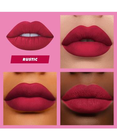 Lime Crime Velvetines Liquid Matte Lipstick in Rustic - Earthy Red Shade | Long-Lasting & Comfortable Wear | Talc-Free & Paraben-Free - Buy Online on GoSupps.com