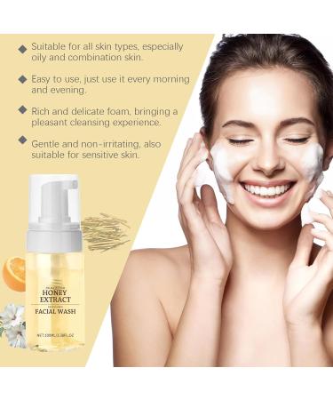 Shantou Yingji Facial cleanser with honey extract mild facial cleanser antiacne washing gel for the face for deep pore cleansing moisturizing care and hydration mild and nonirritating - Buy Online on GoSupps.com