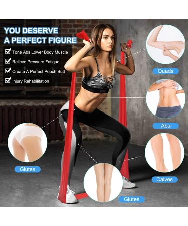 Resistance Bands Set - 5 Progressive Non-Latex Exercise Bands for Physical Therapy & Workout, 59 Inch Yoga Strap for Upper & Lower Body, Home Rehab Equipment - 5 to 25LBS - Buy Online on GoSupps.com