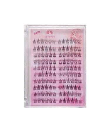 Glue-free self-adhesive sunflower false eyelashes single cluster eyelashes free tools 1 count (Pack of 1)